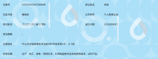 中山市古镇惠本照明电器厂